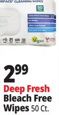 Ocean State Job Lot Deep Fresh Bleach Free Wipes offer