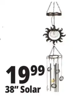Ocean State Job Lot Solar Wind Chime 38 offer