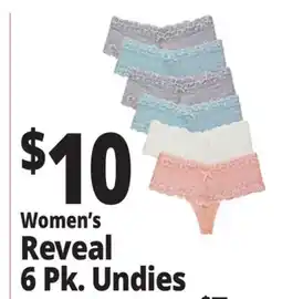 Ocean State Job Lot Women's Reveal Reveal 6 Pk. Undies offer
