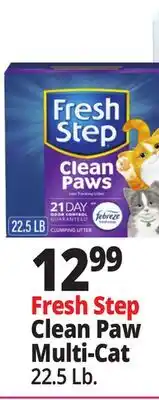 Ocean State Job Lot Fresh Step Clean Paw Multi-Cat offer