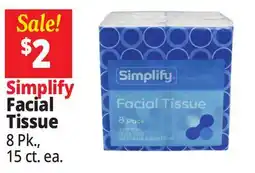 Ocean State Job Lot Simplify Facial Tissue offer