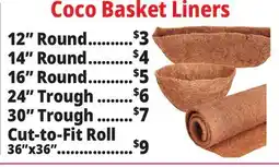 Ocean State Job Lot Coco Basket Liners offer