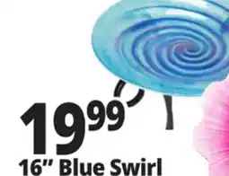 Ocean State Job Lot Glass Swirl Bird Bath Red 16 offer