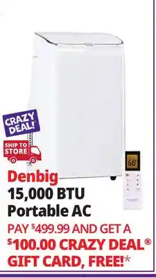 Ocean State Job Lot Denbig 15,000 BTU Portable AC offer