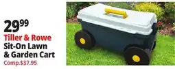 Ocean State Job Lot Tiller & Rowe Sit-On Lawn & Garden Cart offer