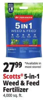 Ocean State Job Lot Scotts 5-in-1 Weed & Feed Fertilizer offer