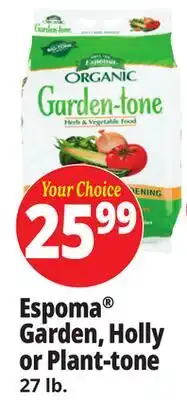 Ocean State Job Lot Espoma Organic Garden-Tone Herb and Vegetable Food 27 lb offer