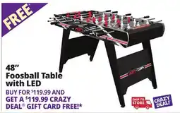 Ocean State Job Lot EastPoint Sports 48 Maverick Foosball Table with LED Scoring offer