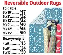 Ocean State Job Lot Reversible Patio Rugs offer