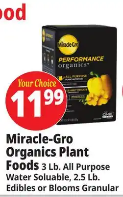 Ocean State Job Lot Miracle-Gro Organics Plant Foods offer