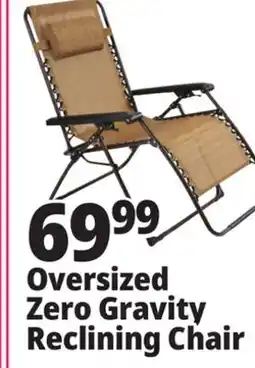 Ocean State Job Lot Oversized Zero Gravity Chair Tan offer