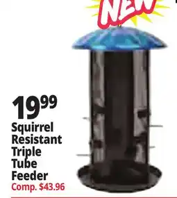 Ocean State Job Lot Squirrel Resistant Triple Tube Feeder offer
