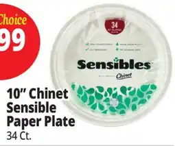 Ocean State Job Lot Chinet Sensibles 10 Plates 34 ct offer