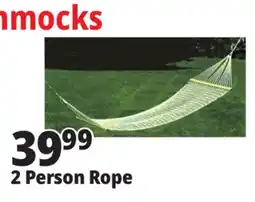Ocean State Job Lot 2 Person Rope Hammock 60 x 80 offer