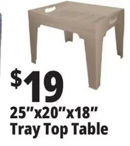 Ocean State Job Lot 25x20x18 Tray Top Table offer