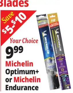 Ocean State Job Lot Michelin Optimum+ or Michelin Endurance offer
