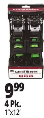 Ocean State Job Lot CargoLoc Cambuckles, Tie Downs & Ratchet Straps 4 Pk offer