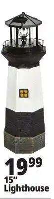 Ocean State Job Lot Solar Lighthouse with Rotating LED Light 15 offer