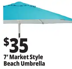 Ocean State Job Lot 7' Market Style Tilting Beach Umbrella offer