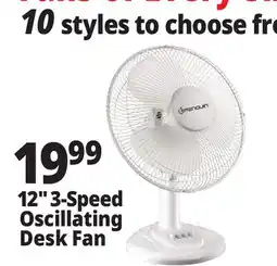 Ocean State Job Lot Penguin Oscillating Desk Fan 12 offer