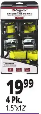 Ocean State Job Lot CargoLoc Ratchet Straps 4 Pk offer