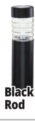 Ocean State Job Lot Outdoor Living Accents Black Solar Light Rod 15 offer