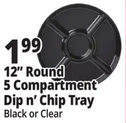 Ocean State Job Lot 12 Round 5 Compartment Dip n' Chip Tray offer