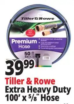 Ocean State Job Lot Tiller & Rowe Premium Extra Heavy-Duty 5/8 Garden Hose 100' offer