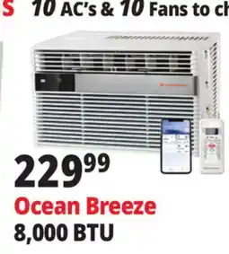 Ocean State Job Lot Ocean Breeze 8 000 BTU Window Air Conditioner offer