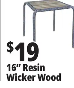 Ocean State Job Lot 16 Resin Wicker Wood offer