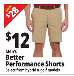 Ocean State Job Lot Men's Better Performance Shorts offer