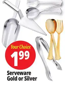Ocean State Job Lot Serveware Gold or Silver offer