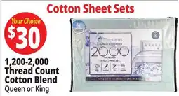 Ocean State Job Lot 1,200-2,000 Thread Count Cotton Blend Sheet Sets offer
