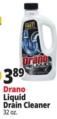 Ocean State Job Lot Drano Liquid Drain Cleaner 32 oz offer