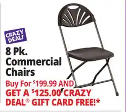 Ocean State Job Lot Cosco Zown Commercial Fan Back Plastic Folding Chair Black offer