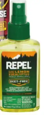Ocean State Job Lot Repel Plant-Based Lemon Eucalyptus Insect Repellent 4 oz offer