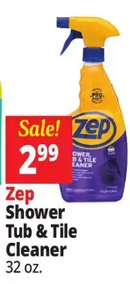 Ocean State Job Lot Zep Shower Tub & Tile Cleaner 32 oz offer