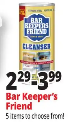 Ocean State Job Lot Bar Keepers Friend Powder Cleanser 12 oz offer