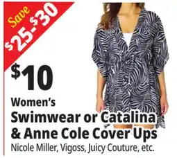 Ocean State Job Lot Women's Swimwear or Catalina & Anne Cole Cover Ups offer