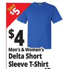 Ocean State Job Lot Men's & Women's Delta Short Sleeve T-Shirt offer
