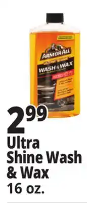 Ocean State Job Lot Armor All Ultra Shine Wash & Wax 16 fl oz offer
