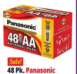 Ocean State Job Lot Panasonic Alkaline Plus Power AA Batteries 48 Count offer