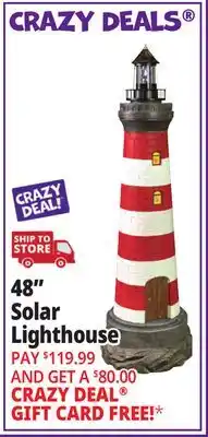 Ocean State Job Lot 48 Solar Lighthouse offer