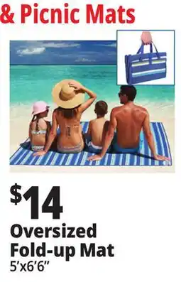 Ocean State Job Lot 2-Person Outdoor Fold-Up Mat 5'x6.5' offer