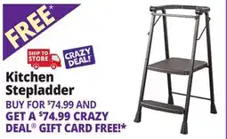 Ocean State Job Lot Cosco 2-Step Folding Step Stool Black offer