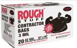Ocean State Job Lot Rough Stuff 42 Gal Contractor Trash Bags 20 Count offer