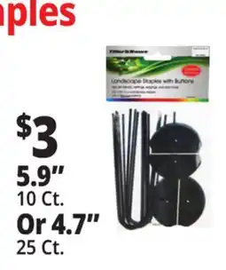 Ocean State Job Lot Tiller & Rowe Landscape Staples with Buttons 10 Count offer