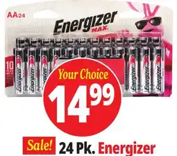 Ocean State Job Lot Energizer Max Alkaline AA Batteries 24-Pack offer