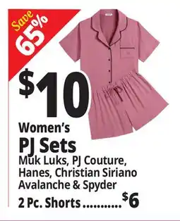 Ocean State Job Lot Women's PJ Sets offer