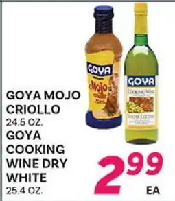 El Paso Grande GOYA MOJO CRIOLLO 24.5 OZ. GOYA COOKING WINE DRY WHITE 25.4 OZ offer